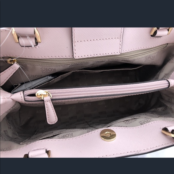 Gaby’sBags👜💕-NWT Michael Kors Satchel Pink - Picture 7 of 7